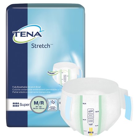 TENA Stretch Super Incontinence Brief M Breathable, PK 28 67902